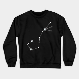 Scorpio on Black Crewneck Sweatshirt